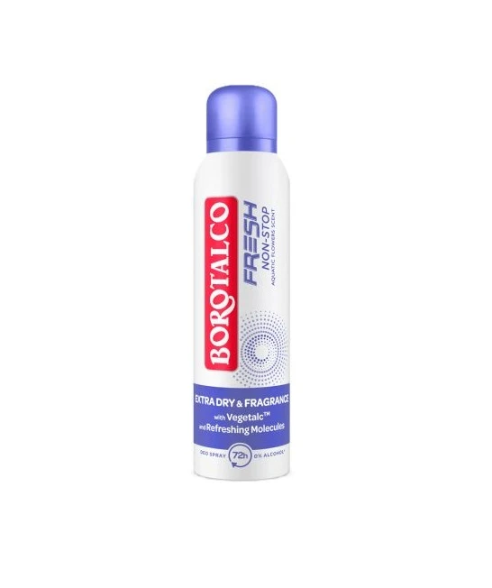 Antiperspirant Deo 150 ml Fresh Non Stop Aquatic Flowers Scent Borotalco